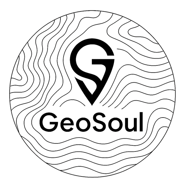 GeoSoul love grounded token of love token of remembrance logo design for handcrafted anodized aluminum tokens with geolocation coordinates laser engraved in the side and organic materials like rose hearts epoxied in the center for wedding gift memorial gift